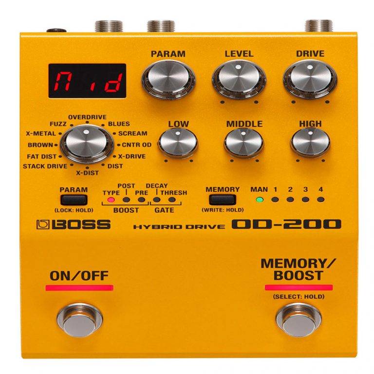 BOSS OD200, Guitar Effects Pedal GigaSonic