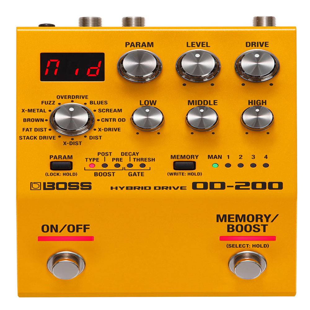 BOSS OD200 Hybrid Pedal, Guitar Effects GigaSonic