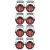 Chauvet SlimPAR Pro H USB RGBAW+UV LED Wash Light Black 8-Pack