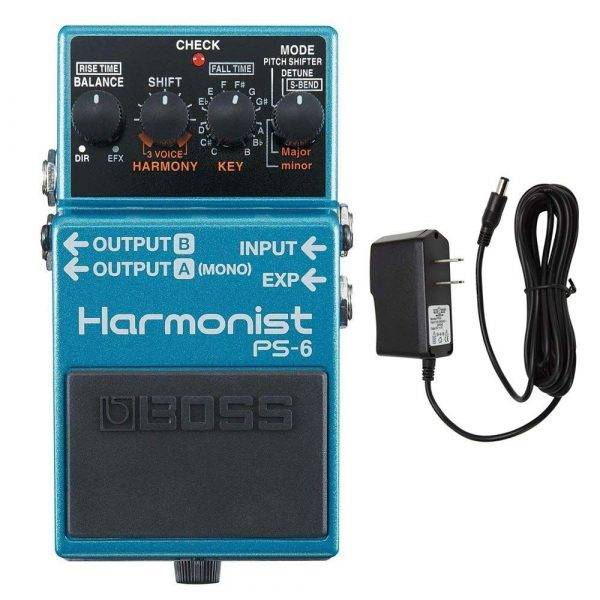 BOSS PS-6 Harmonist with PigHog Pig Power 9V DC 1000ma Power Supply