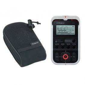 Roland R-07 Handheld Audio Recorder White with Free Roland Carry Pouch