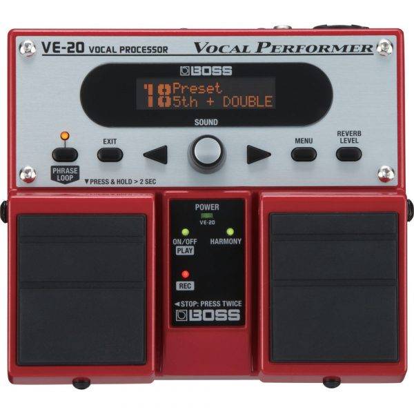 BOSS VE-20 Vocal Processor & PigHog PigPower 9V DC 1000ma Power Supply