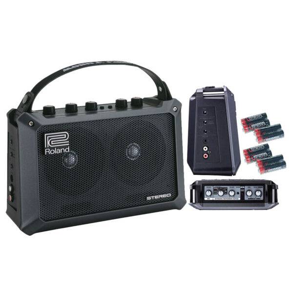Roland Mobile Cube Portable Amplifier with 8 Universal Electronics AA Batteries
