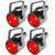 (4) Chauvet DJ COREpar 80 USB 80W COB RGB Par