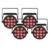 CHAUVET DJ SlimPAR T12 BT Compact Wash LED RGB PAR Light 4-Pack