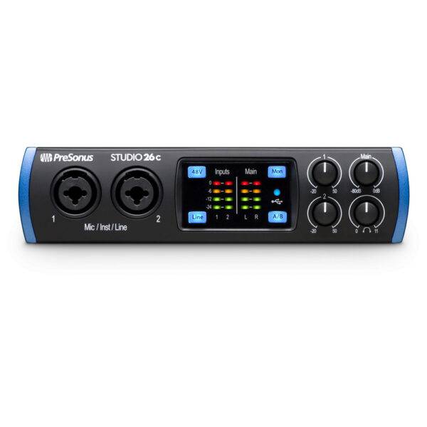 PreSonus Studio 26c 2x4 USB Type-C Audio/MIDI Interface