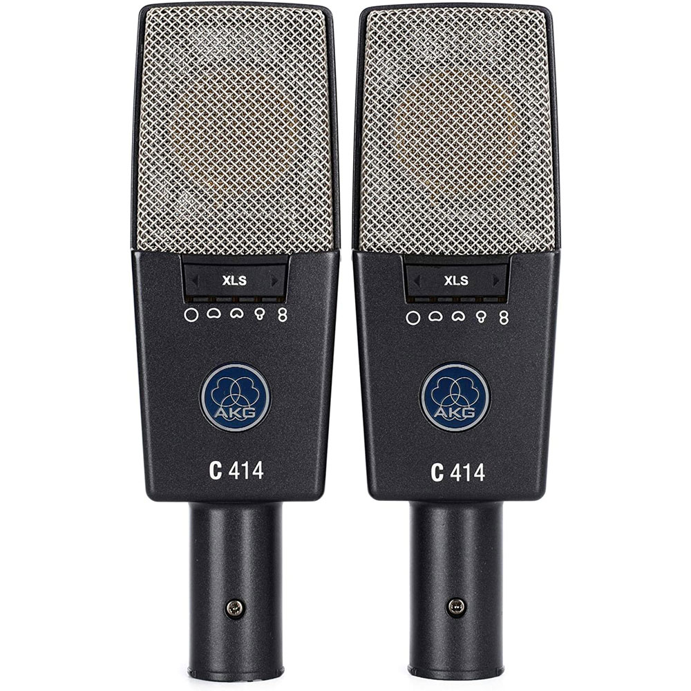 AKG C414 XLS ST Stereo Condenser Microphone (Matched Pair Bundle)