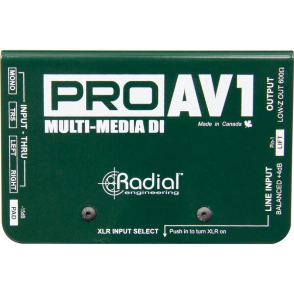 Radial Engineering ProAV1 Audio/Video Passive Direct Box Refurbished