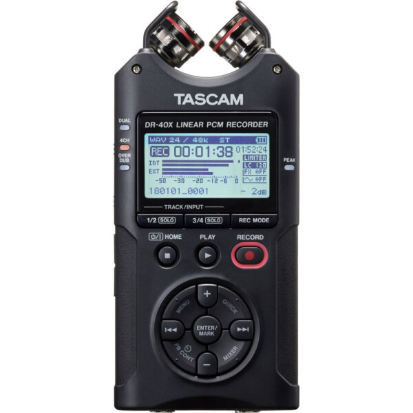 TASCAM DR-40X 4-Channel Handheld Recorder and USB Interface - Refurbished